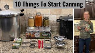 WHAT TO BUY TO START CANNING | Everything You Need | First Time Canner | Cheap & Easy!