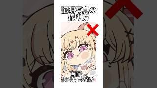 証明写真の撮り方！！  いい例と悪い例 #vtuber #shorts