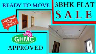 New 3 bhk flat sale in hyderabad || the mdi properties, GHMC approved, No brokerage flats sale