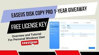 Get EaseUS Disk Copy Pro FREE for 1 Year!