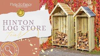 Hinton Log Store - Sentry Box Style Outdoor Log Storage