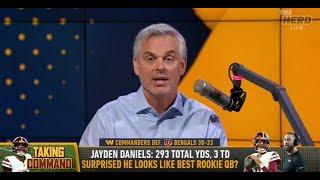 THE HERD | Colin Cowherd SHOCKED Jayden Daniels Is The BEST QB In The NFL With Washington Commanders