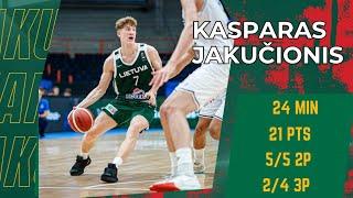 Future Illini Kasparas Jakucionis vs Italy u18 EuroBasket