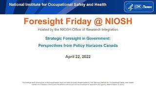 Strategic Foresight in Government: Policy Horizons Canada