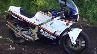 Honda NS400R, first run Jim Lomas GP pipes