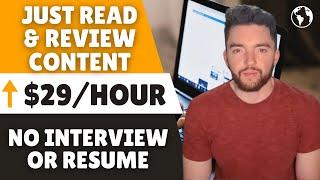 Lazy Work From Home Jobs Watching & Reading Content | No Interview, No Experience