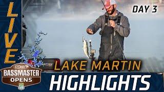 Highlights: Day 3 of Bassmaster OPEN at Lake Martin