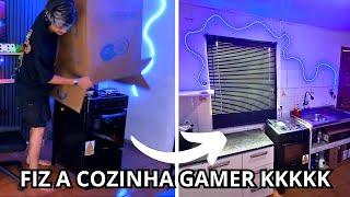 Tunando minha Cozinha Gamer Morando Sozinho KKKK