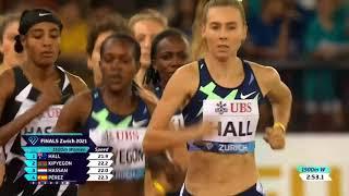 Women's 1500m Final. Weltklasse Zürich Diamond League, Day 2, Letzigrund Stadium, September 9, 2021.