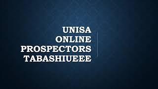 UNISA ONLINE PROSPECTORS