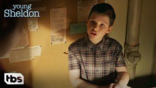 Sheldon Locks Himself In A Broom Closet (Clip) | Young Sheldon | TBS