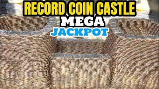 RECORD QUARTER CASTLE… MASSIVE AVALANCHE OF CASH INSIDE THE CASINO HIGH STAKES COIN PUSHER JACKPOT!