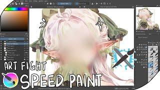 drawing my art fight attack with me! [ KRITA ] (speedpaint)