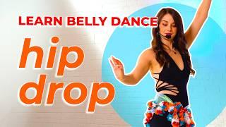 learn the most important #bellydance move ⭐️ THE HIP DROP!!