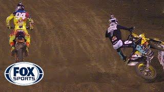 James Stewart Wrecks Hard at Anaheim 1 - 2014 Supercross