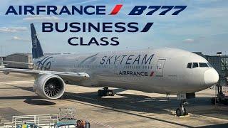  Washington to Paris  BUSINESS - Air France Boeing 777-300ER [FULL FLIGHT REPORT] Skyteam livery