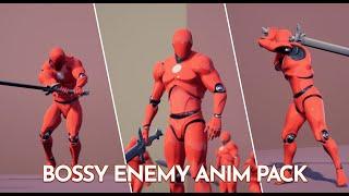 [UE4 MARKETPLACE] Bossy Enemy Animation Pack Preview Video