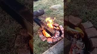 Making glass pavilion over the bbq