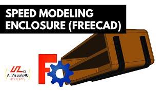  FreeCAD Speed Modeling Enclosure - FreeCAD Part Design - Timelapse Video | #Shorts