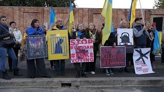 Manifestazioni in tutta Europa a sostegno dell'Ucraina