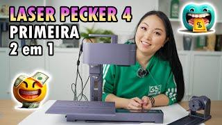 Laser Pecker 4 - INOVADORA, A MAIS COMPLETA!!! Primeira gravadora a laser dupla, todos os materiais