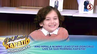 Güd Morning Kapatid | ‘Ang Himala ni Niño’ Lead Star Zion Cruz, Live sa Güd Morning Kapatid!