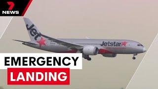 Jetstar flight emergency landing | 7NEWS