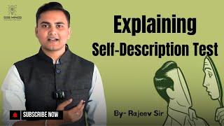 SD (Self Description) explanation | SSB Interview