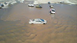 Crazy River Crossing! Cybertruck Goes For a Swim in Azusa Canyon OHV 2/23/25