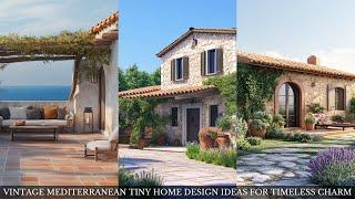 Vintage Mediterranean Tiny Home Design Ideas for Timeless Charm