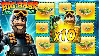 RARE STAGE X10 On BIG BASS MISSION FISHIN SLOT!! (INSANE)