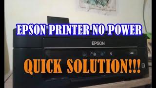 All Epson printer won’t turn on power