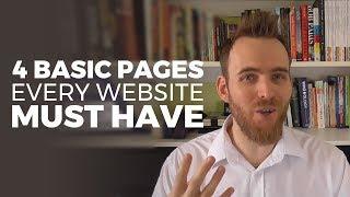 4 Basic Pages Every Website Must Have & Why