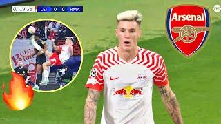 Benjamin Sesko vs Real Madrid | BIG STRIKER | ARSENAL TARGET 