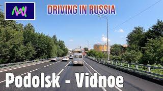 Driving in Russia 4K: Podolsk - Vidnoe | Nature sounds | Scenic Drive | Follow Me