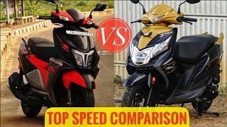 Honda Dio vs TVS Ntorq Top Speed Comparison - Rev Force Tamil