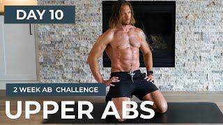 Day 10: 14 Min UPPER ABS WORKOUT // Shredded: 2 Week Ab Challenge