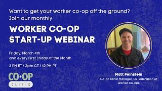 Worker Co-op Startup Webinar March 2022