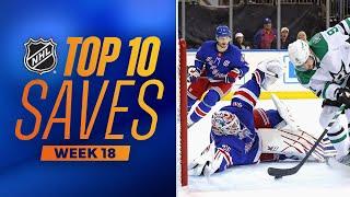 Top 10 Saves from Week 18 | 2023-24 NHL Season