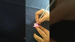 Paper flower making. Paper craft. Nivedya.R