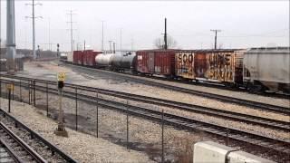 CN & EJ&E Power on a Local, Bridgeport Jct, Chicago, 12.20.12