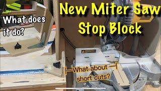 Miter Saw Stop Block For Short and Long Cuts