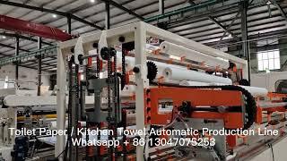 China Non-stop Automatic toilet paper and kitchen towel production line