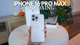 IPHONE 16 PRO MAX UNBOXING  desert titanium