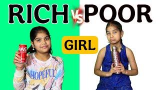 Rich Girl v/s Poor Girl || rider mallesh atoz || janavi funny videos || moral stories || comedy fun