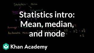 Statistics intro: Mean, median, and mode | Data and statistics | 6th grade | Khan Academy