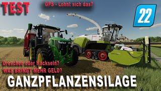 LS22 Test  - GPS - Ganzpflanzensilage - Lohnt sich das im Vergleich zur normalen Ernte?