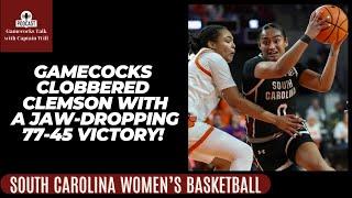 Dominant South Carolina Women's Basketball Crush Clemson with 77-45 Win!