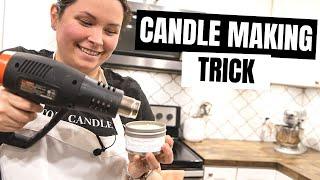 CANDLE MAKING TRICK- USING A HEAT GUN