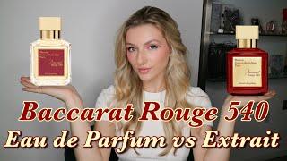 BACCARAT ROUGE 540 | Eau de Parfum VS Extrait de Parfum | Lucy Amoratis